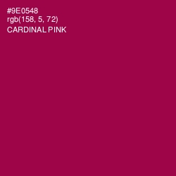 #9E0548 - Cardinal Pink Color Image